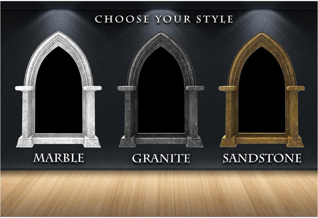 CastleScape Black Dragon 2 | Castle Window Wall Decal