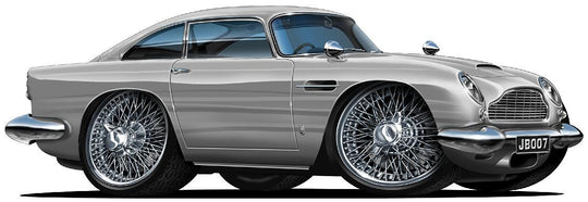 Aston Martin 007 1963 DB5 Classic Car Wall Decal