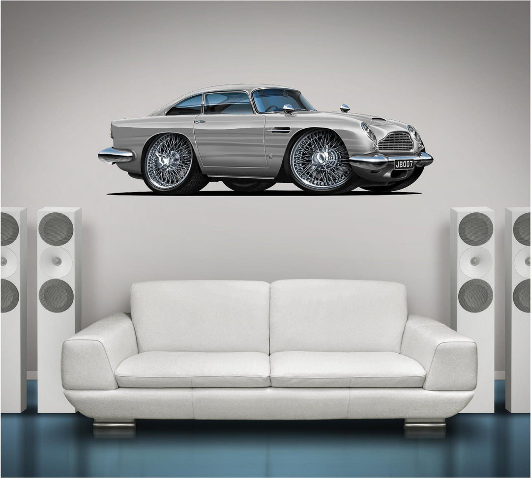 Aston Martin 007 1963 DB5 Classic Car Wall Decal
