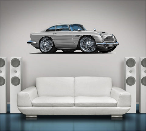 Aston Martin 007 1963 DB5 Classic Car Wall Decal