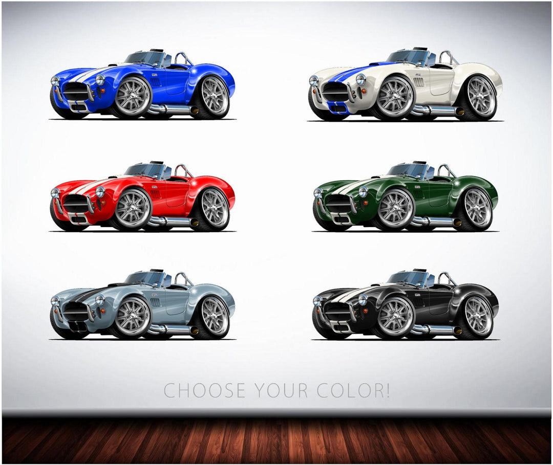 57-65 AC Shelby Cobra 427 Classic Muscle Car Wall Decal