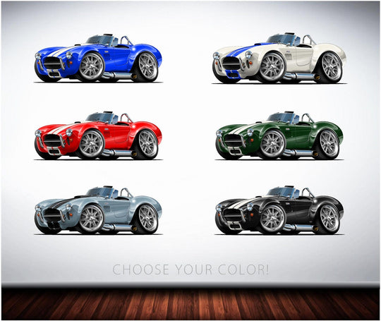 57-65 AC Shelby Cobra 427 Classic Muscle Car Wall Decal