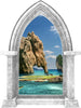 CastleScape Fantasy Island 2 | Castle Window Wall Decal