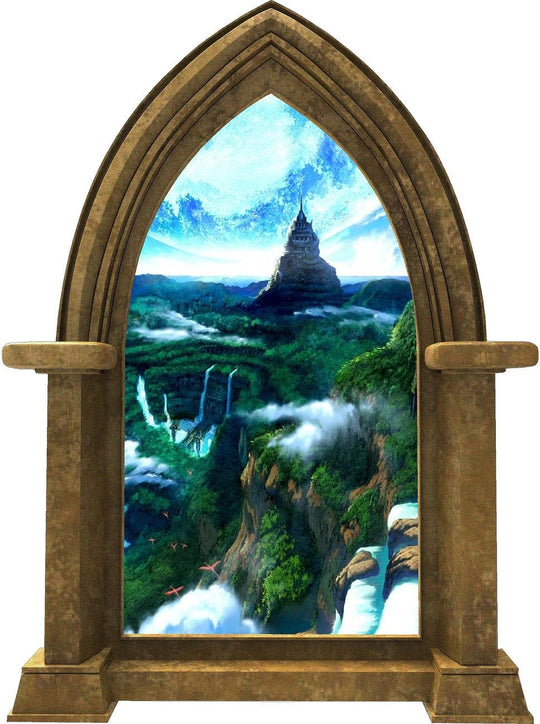 CastleScape Distant Kingdom 1 | Castle Window Wall Decal