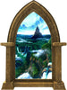 CastleScape Distant Kingdom 1 | Castle Window Wall Decal