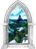 CastleScape Distant Kingdom 1 | Castle Window Wall Decal