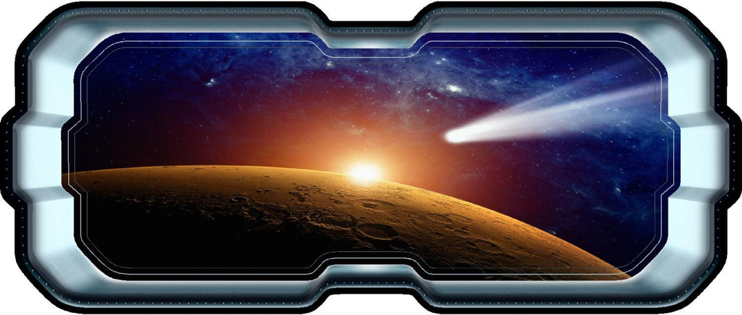 Orbiting Mars 1 | SpaceScape Window Wall Decal
