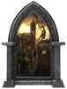 CastleScape Dragon Kingdom #1 Wall Decal Fire Breathing Dragons Stone Castle Window Wall Decal Sticker Mural Kids Medieval Fantasy Fairytale