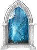 CastleScape Fairytale Moon at Night 1 | Castle Window Wall Decal